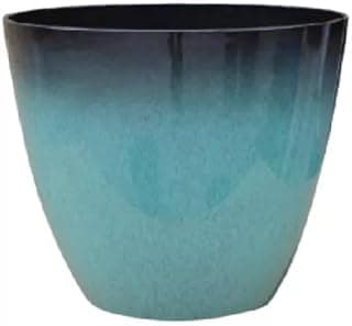Vasos Para Plantas Grande Decorativo Sala Jardim Alto Brilho 45x40, Vaso Liso Marmorizado Brilhante Polietileno Para Plantas Jardim,Sala, Vaso Resistente (Vasos Para Plantas Premium)