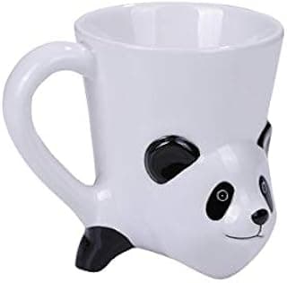 Caneca Pacific Giftware Topsy Turvy Panda adorável caneca de cabeça para baixo decoração de escritório em casa