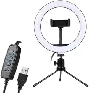 Ring Light Luminaria Led 20cm 8608 Tripe Ferro Tripe Celular