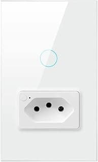 Interruptor Tomada Wi-Fi Touch Inteligente 1 Botão NovaDigital IT-WK-02-1C