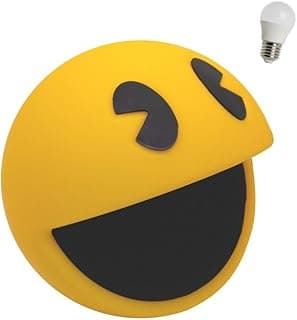 Luminária Usare Pac-Man Personagem Vídeo Game Jogo Geek Retro com Lâmpada LED