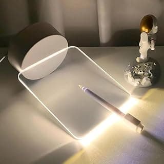 Luminária de Mesa com Tela para Escrever LED 3D, Personalizável