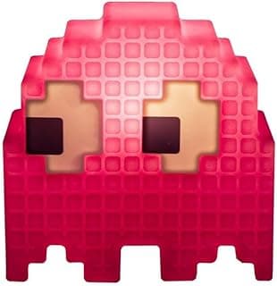 Luminária Fantasminha Pinky Rosa Personagem Jogo Eletrônico Vídeo Game Pac-Man Presente Criativo Geek
