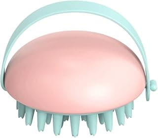 BAAD Escova de cabelo massageador de couro cabeludo, escova de massagem manual do couro cabeludo,material ABS ,escova de cabelo de silicone macio para cabelos molhados, secos e oleosos, lisos,masculinos, femininos, crianças, animais de estimação (Fósforo)