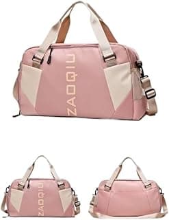 Bolsa Mala de Viagem Multifuncional de Grande Capacidade Resistente e Impermeável(12435.5 Rosa)