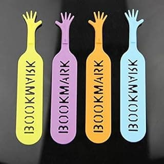 Kit com 4 Marcadores de Página “Help Me!” • Divertidos e Coloridos • Em Silicone Flexível • Leitura Criativa e Estilosa