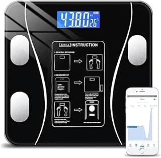 Top Balança Digital de Bioimpedância com Bluetooth e Aplicativo para Análise Corporal e Medição de Gordura Premium