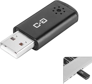 DUNGZDUZ Microfone USB para laptop e desktop, alta sensibilidade para chamadas claras, plug-and-play, alto ganho, portátil de tamanho mini sem fio, ideal para trabalho e estudo