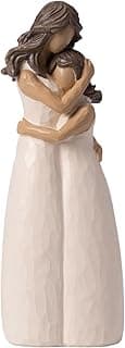 BUTILIVEEN Estatuetas de resina de mãe e filha, estátuas de mãe e filha abraçando, presentes para filha da mãe, quarto, sala de estar, mesa, prateleira, decoração