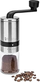 Moedor de Café Grãos Manual Cerâmica Biscuitt Perfectto Barista Collection Inox