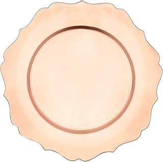 Mimo Style Sousplat Versalhes, Cor Dourado, Material Polipropileno Com Boa Estabilidade Térmica e de Excelente Qualidade, Moderno e Versátil, Ideal Para Mesa Posta, Mede 33 cm