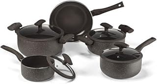 Conjunto de Panela 5 PC Marrom Hercules PA300-5PMA