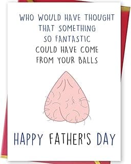 Ziwenhu Hilarious Father To Be Gifts First Time, cartões de dia dos pais rudes, presentes de crianças, cartão especial do dia dos pais para o papai da esposa, cartão engraçado do pai com envelope