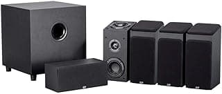 Monoprice 133832 Premium 5.1.4-Ch. Sistema imersivo de home theater - Preto com subwoofer de 200 watts de 200 watts