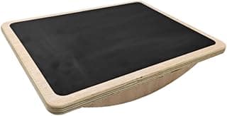 Vaveren Prancha de equilíbrio de madeira, treinamento básico, profissional, força do núcleo, prancha elástica de torcida para adultos