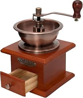 Mimo Style, Moedor de Café Manual Retrô, Madeira, 16,5cm - Marrom