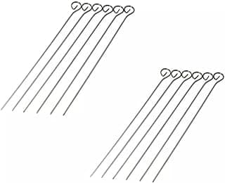 Kit Espetinhos Para Churrasco 30 Cm 12 pçs Reutilizavel - Espeto em Metal