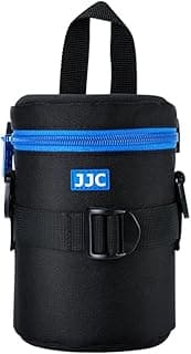 JJC Bolsa de lente Deluxe para Canon EF-S 17-55mm/17-85mm, EF 35mm f2, RF 85mm f2 Macro, Nik. AF-S 18-200mm/18-105mm/18-300mm/55-200mm, Fujifilm XF 56mm f1.2 R e mais lentes abaixo de 7.9 cm x 13,5