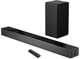 LARKSOUND Barra de som 2,1 canais com subwoofer, barra de som de 31 polegadas para Smart TV com HDMI, óptico, AUX, Bluetooth, USB - sistema de som surround