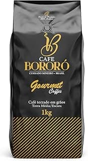 Café Em Grãos Torrado 100% Arábica Gourmet Torra Escura 1kg Café Bororó