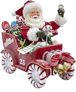 Kurt S. Adler Kurt Adler – Papai Noel musical Fabriché de 21 cm