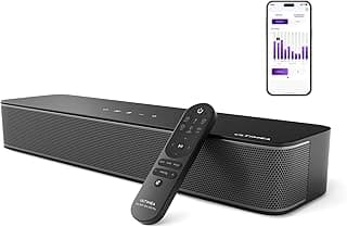 ULTIMEA Barra de som 2.1 canais para TV, subwoofer embutido, controle de aplicativo, potência máxima de 120 W, barra de som de PC multifuncional para jogos, alto-falantes Bluetooth 5.3 TV Sound B30