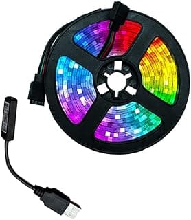 Fita LED5050 Rgb Tiras de luz LEDDc 12V 5 Metros 16 Cores Coloridas 300 Leds 5M