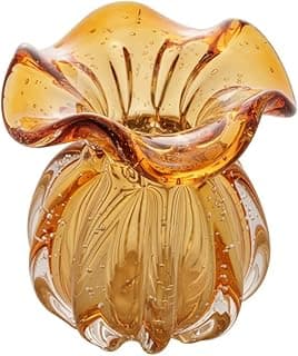VASO DE VIDRO ITALY ÂMBAR 11,5x13cm