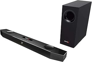 CAIXA DE SOM CREATIVE LABS SOUNDBAR 7.1 SBX KATANA COM SUBWOOFER RGB LEDS USB/BT/P2 75W150W(PEAK) PRETA 51MF8245AA000
