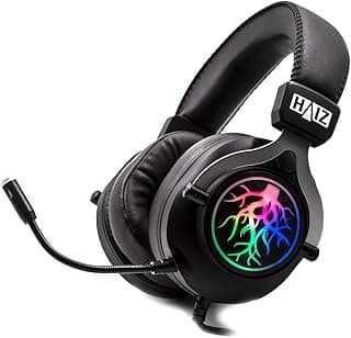 Headset Gamer Fone de Ouvido Over-ear Haiz Hz-k20 Preto Com Luz Led