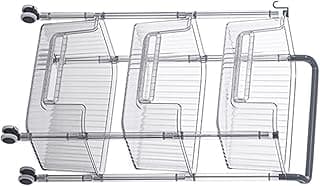 Generic Carrinho de Armazenamento Rolante, Carrinho Organizador de Armazenamento Móvel Confiável e Elegante de Uso Fácil para Casa (3 camadas)