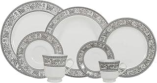 Serviço de Jantar Chá Café 42 peças em Porcelana. Modelo Redondo Itamaraty. Decoração Kate. Fabricado pela Schmidt.