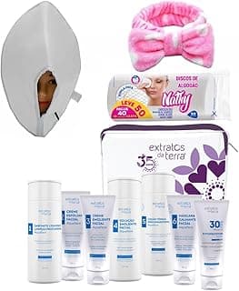 Kit Limpeza De Pele Aquaface Mini + Mascara 220V + Algodão + Faixa Pelúcia + esponja