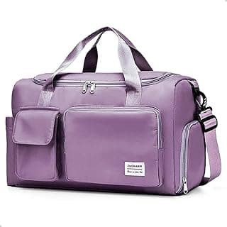 Bolsa Mala de Viagem Feminina Funcional com Alça Transversal (Roxo)