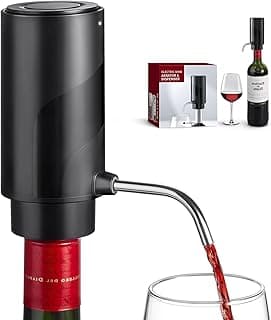 Dispensador de aerador elétrico de vinho: dispensador automático de garrafa de uísque - Decantador inteligente de bebida de um botão com recarregável por USB - Bico de arejador de vinho para amantes