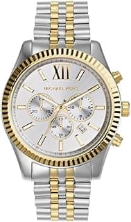 Lexington Relógio cronógrafo de aço inoxidável, MK8344 - Lexington, Prata/ouro, Standard