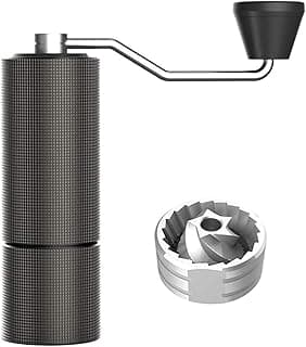 TIMEMORE Moedor de café manual Chestnut C2 com capacidade de 25 g com rebarba cônica de aço inoxidável CNC - configuração interna ajustável, posicionamento de rolamento duplo, café