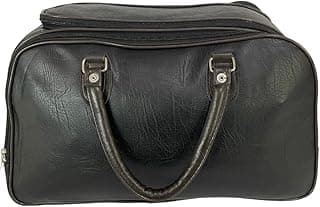 Mala Bolsa de Viagem de Mão Couro Sintetico Bagagem com Compartimento Espacosa(Preto)