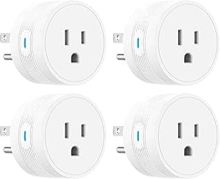 EIGHTREE Smart Plug, Alexa Smart Plugs That Work with Alexa and Google Home, Compatible with SmartThings, Smart Outlet with WiFi Remote Control and Timer Function, 2.4GHz Wi-Fi Only, 4Packs