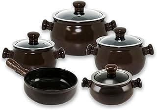 Conjunto de Panelas de Cerâmica Premiere Joy, 5 Peças, Chocolate, Ceraflame