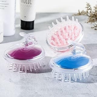Escova massageadora do couro cabeludo trata queda de cabelo, exfoliante para o couro cabeludo para usar durante o banho massagem Pente silicone