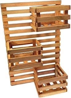 Jardim Vertical 60 x 50 Painel Madeira 3 Cachepots 16x18