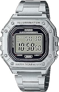 W218H Series | Men’s Digital Watch | 50M WR | 1/100 Second Stopwatch | 100 SEC Chronograph | LED Backlight | Countdown Timer | Daily Alarm | Hourly Time Signal | 7 Year Battery