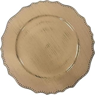 Sousplat Vintage Rafimex Bege Escuro