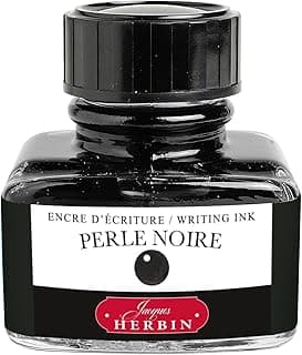Herbin The Jewel of Inks Tinta Para Caneta Tinteiro, Preto (Perle Noire), 30 ml