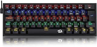 Teclado Mecanico Gamer Fizz Rainbow Preto Switch Azul