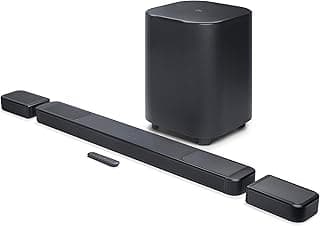 JBL Sistema de barra de som de canal 1300XMK2-11.1.4 com alto-falantes surround destacáveis, Dolby Atmos e DTS:X, potência máxima de saída de 2470 W e um subwoofer sem fio de driver duplo de 20 cm