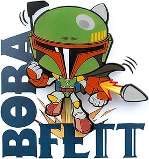 Mini Luminária Boba Fett, 3D Light FX, Verde