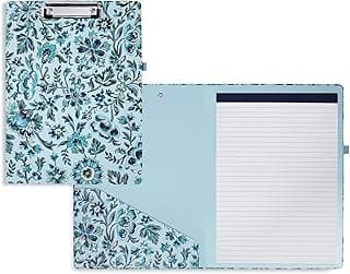 Vera Bradley – Carteira feminina com forro recarregável, bolso interno e alça para caneta, Cloud Vine
