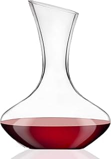 Godinger Wine Decanter Carafe, Hand Blown Wine Decanter Aerator - Wine Gift